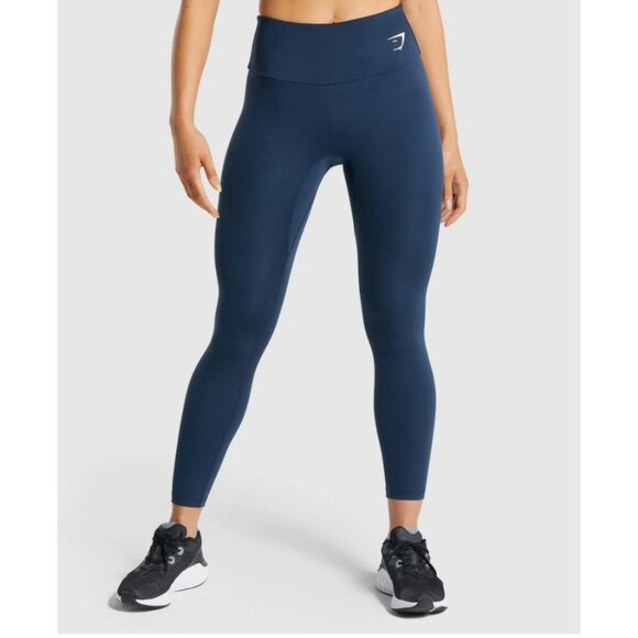 Gymshark Women's Navy Blue Training Leggings Size Small - Picture 1 of 14